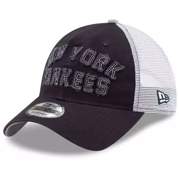 Мужская регулируемая кепка New Era Navy New York Yankees с потертой надписью Trucker 9TWENTY