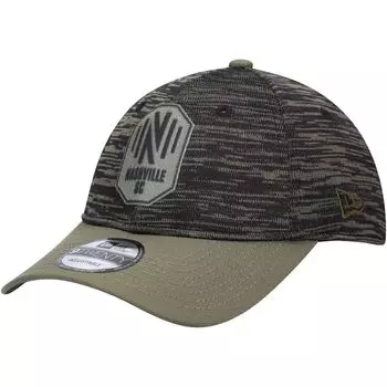 Мужская регулируемая кепка New Era Olive Nashville SC Salute To Service 9TWENTY