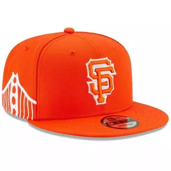 Мужская регулируемая кепка New Era Orange San Francisco Giants 2021 City Connect 9FIFTY Snapback