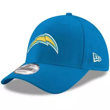 Мужская регулируемая кепка New Era Powder Blue Los Angeles Chargers The League Logo 9FORTY