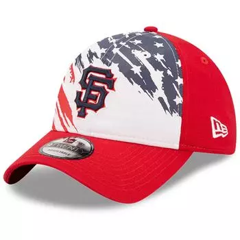 Мужская регулируемая кепка New Era Red San Francisco Giants 2022, 4 июля 9TWENTY