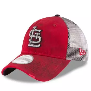 Мужская регулируемая кепка New Era Red St. Louis Cardinals Team Rustic 9TWENTY