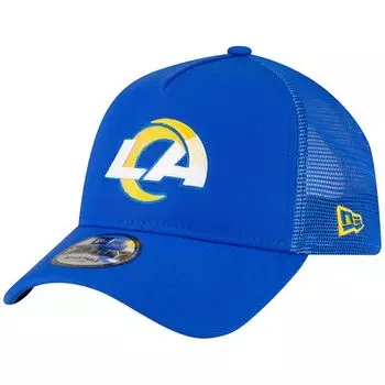 Мужская регулируемая кепка New Era Royal Los Angeles Rams A-Frame Trucker 9FORTY