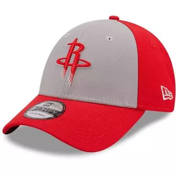 Мужская регулируемая кепка New Era серо-красная Houston Rockets The League 9FORTY