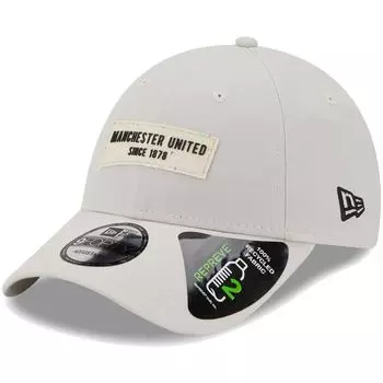 Мужская регулируемая кепка New Era Tan Manchester United Repreve 9FORTY