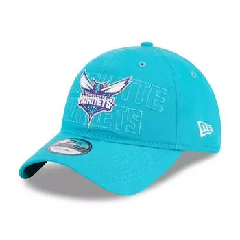 Мужская регулируемая кепка New Era Teal Charlotte Hornets 2023 NBA Draft 9TWENTY