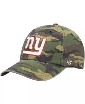Мужская регулируемая кепка New York Giants Woodland Clean Up '47 Brand