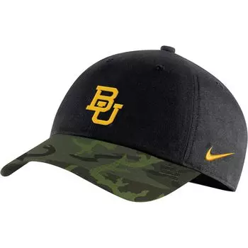 Мужская регулируемая кепка Nike Black/Camo Baylor Bears Veterans Day 2Tone Legacy91