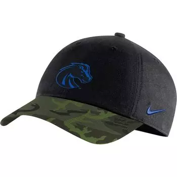 Мужская регулируемая кепка Nike Black/Camo Boise State Broncos Veterans Day 2Tone Legacy91
