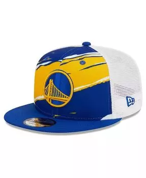 Мужская регулируемая кепка Royal, белая Golden State Warriors Tear Trucker 9FIFTY New Era, синий