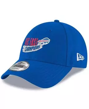 Мужская регулируемая кепка Royal Buffalo Bills 2022 AFC East Division Champions 9FORTY New Era, синий