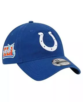 Мужская регулируемая кепка Royal Indianapolis Colts Distinct 9TWENTY New Era, синий