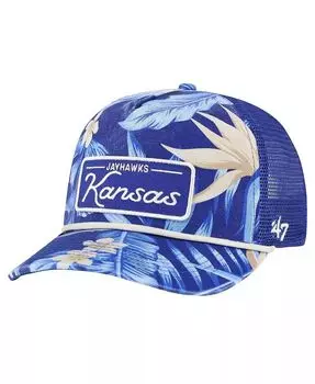 Мужская регулируемая кепка Royal Kansas Jayhawks Tropicalia Hitch '47 Brand, синий