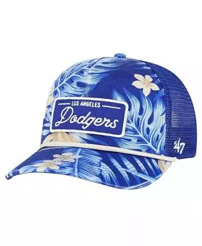 Мужская регулируемая кепка Royal Los Angeles Dodgers Tropicalia Trucker Hitch '47 Brand, синий