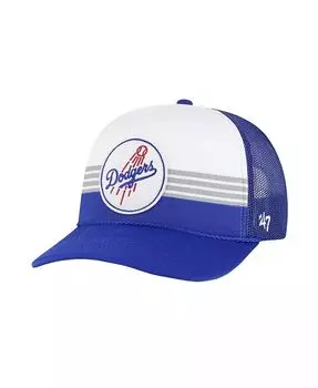 Мужская регулируемая кепка Royal Los Angeles Dodgers с пеной и сеткой спереди '47 Brand, синий