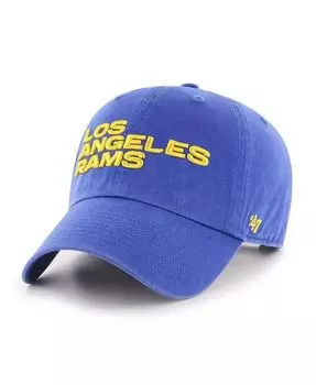Мужская регулируемая кепка Royal Los Angeles Rams Clean Up Team '47 с надписью '47 Brand, синий