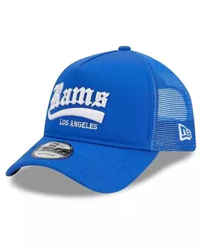 Мужская регулируемая кепка Royal Los Angeles Rams Caliber Trucker 9FORTY New Era, синий