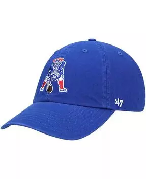 Мужская регулируемая кепка Royal New England Patriots Clean Up Legacy '47 Brand, синий