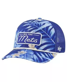 Мужская регулируемая кепка Royal New York Mets Tropicalia Trucker Hitch '47 Brand, синий