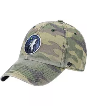Мужская регулируемая кепка с камуфляжным принтом '47 Minnesota Timberwolves Clean Up '47 Brand