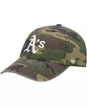 Мужская регулируемая кепка с камуфляжным принтом Oakland Athletics Team Clean Up '47 Brand