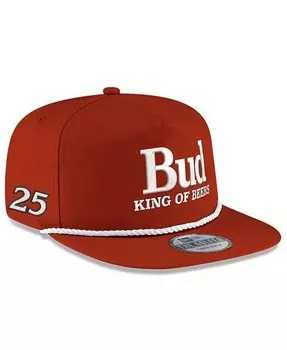 Мужская регулируемая кепка Scarlet Hendrick Motorsports Budweiser Golfer Snapback New Era, красный