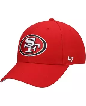 Мужская регулируемая кепка Scarlet San Francisco 49ers с логотипом MVP '47 Brand