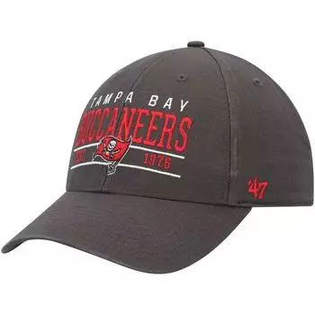 Мужская регулируемая кепка Tampa Bay Buccaneers Centerline MVP '47 графитового цвета