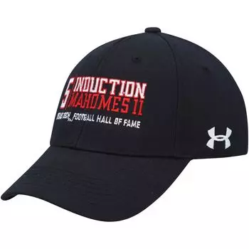 Мужская регулируемая кепка Under Armour Патрика Махоумса Black Texas Tech Red Raiders, Зал славы футбола