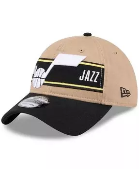 Мужская регулируемая кепка желто-коричневого/черного цвета Utah Jazz 2024 NBA Draft 9TWENTY New Era, коричневый