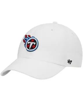 Мужская регулируемая шапка белого цвета Tennessee Titans Clean Up '47 '47 Brand