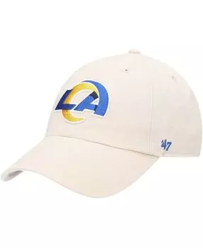 Мужская регулируемая шапка Bone Los Angeles Rams Secondary Clean Up '47 Brand