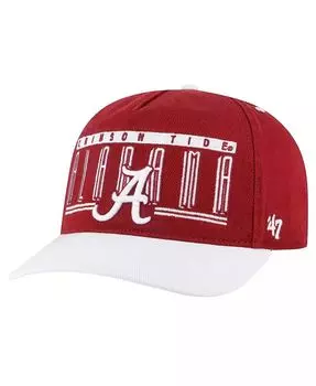 Мужская регулируемая шапка Crimson Alabama Crimson Tide с двойной застежкой и регулируемой застежкой '47 Brand, красный
