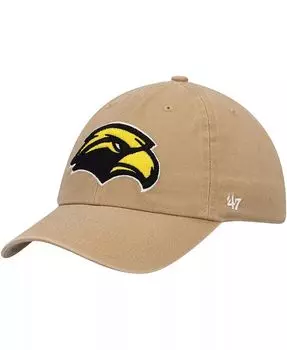 Мужская регулируемая шапка цвета хаки Southern Miss Golden Eagles Clean Up '47 Brand, мультиколор