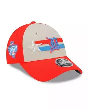 Мужская регулируемая шапка коричнево-кораллового цвета Detroit Tigers MLB All-Star Game 9FORTY 2024 New Era, мультиколор