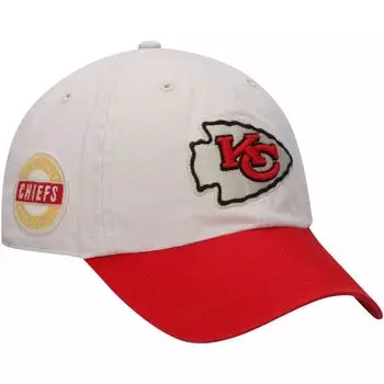 Мужская регулируемая шапка кремового/красного цвета Kansas City Chiefs '47 с боковым шагом