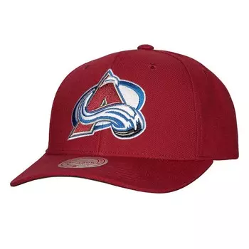 Мужская регулируемая шапка Mitchell & Ness Burgundy Colorado Avalanche Team Ground Pro, цвет Ava Med Re