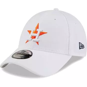 Мужская регулируемая шапка New Era White Houston Astros League II 9FORTY