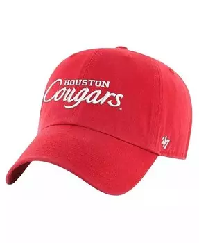 Мужская регулируемая шапка Red Houston Cougars Clean Up '47 Brand, красный