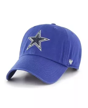 Мужская регулируемая шапка Royal Dallas Cowboys 47 Brand Secondary Clean Up Mitchell & Ness, синий