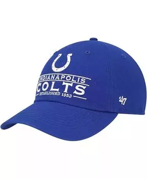 Мужская регулируемая шапка Royal Indianapolis Colts Vernon Clean Up '47 Brand, синий