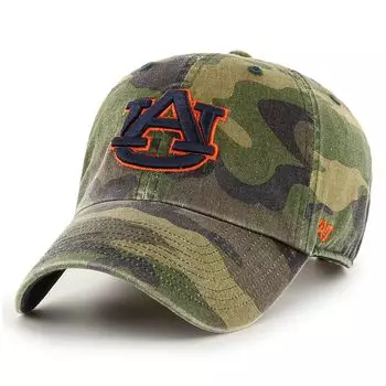 Мужская регулируемая шапка с камуфляжным принтом '47 Auburn Tigers Clean Up Core