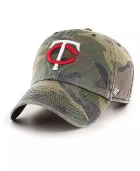 Мужская регулируемая шапка с камуфляжным принтом Minnesota Twins '47 Clean Up '47 Brand