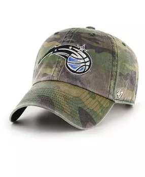 Мужская регулируемая шапка с камуфляжным принтом Orlando Magic Clean Up '47 Brand