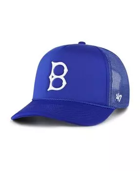 Мужская регулируемая шапка с логотипом Royal Brooklyn Dodgers Cooperstown Collection Trucker '47 Brand