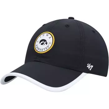 Мужская регулируемая шляпа '47 Black Iowa Hawkeyes Microburst Clean Up