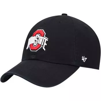 Мужская регулируемая шляпа '47 Black Ohio State Buckeyes Clean Up