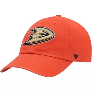 Мужская регулируемая шляпа '47 Orange Anaheim Ducks Clean Up 47 Brand