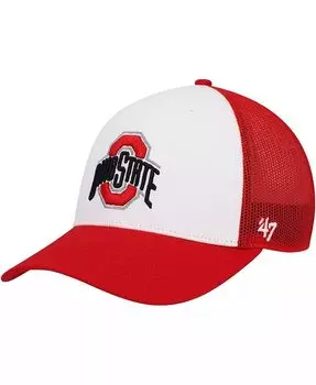 Мужская регулируемая шляпа белого цвета Ohio State Buckeyes Freshman Trucker '47 Brand, белый