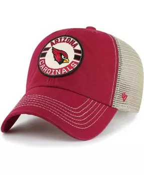 Мужская регулируемая шляпа Cardinal Arizona Cardinals Notch Trucker Clean Up, натуральный цвет '47 Brand